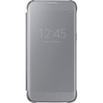 Samsung Galaxy S7 Clear View Fonksiyonel Gri Kılıf