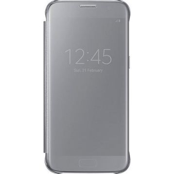 Samsung Galaxy S7 Clear View Fonksiyonel Gri Kılıf