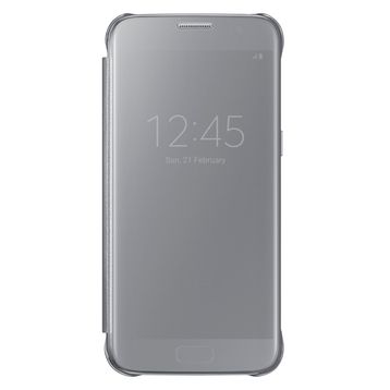 Samsung Galaxy S7 Clear View Fonksiyonel Gri Kılıf