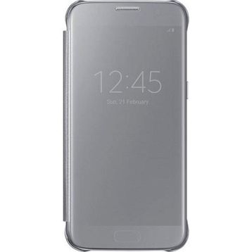 Samsung Galaxy S7 Clear View Fonksiyonel Gri Kılıf