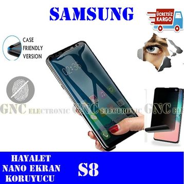 Samsung Galaxy S8 Nano Ekran Koruyucu Uyumlu Kırılmaz Cam