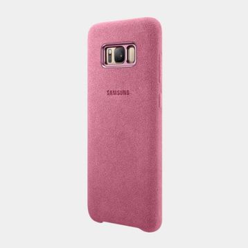 Samsung Galaxy S8 Plus EF-XG955 Pembe Alcantara Kılıf
