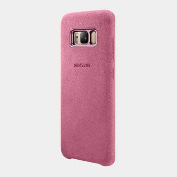 Samsung Galaxy S8 Plus EF-XG955 Pembe Alcantara Kılıf