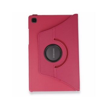 Samsung Galaxy T500 Tab A7 10.4 360 Pembe Tablet Deri Kılıf