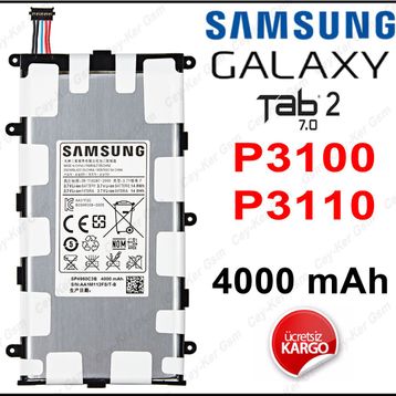 Samsung Galaxy Tab 2 7. 0 P3100 Batarya Pil
