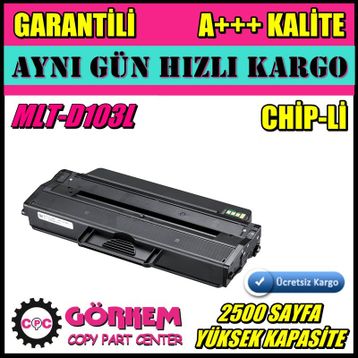 Samsung MLT-D103L 2500 Sayfa Muadil Toner