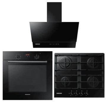 Samsung NK24N7060VB - NA64N7100AB - NV60K5140BB 3'lü Siyah Ankastre Set