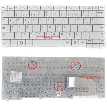 Samsung NP-N150-JP04TR Beyaz Klavye