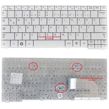 Samsung NP-N150-JP0PTR Beyaz Klavye