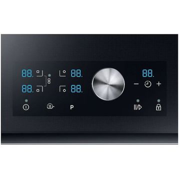 Samsung NZ84J9770EK 4 Gözlü Elektrikli Cam Yüzeyli Set Üstü Ocak Siyah