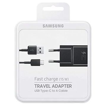 Samsung Type C Siyah Hızlı Şarj Aleti