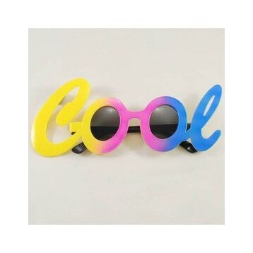 Samur Cool Yazılı Rengarenk 21x8 cm Parti Gözlüğü