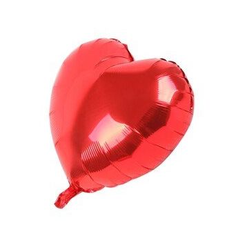 Samur Kırmızı Kalp 45 cm 18 inç Folyo Balon