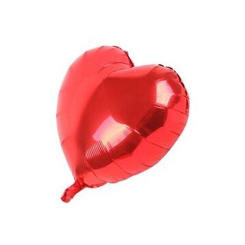 Samur Kırmızı Kalp 45 cm 18 inç Folyo Balon
