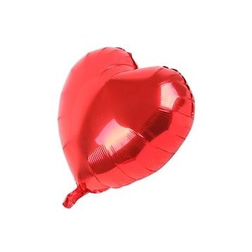 Samur Kırmızı Kalp 45 cm 18 inç Folyo Balon