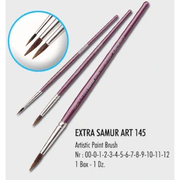 Samur Sulu Boya Extra Kalem Midilli Kıl 16 Fırça