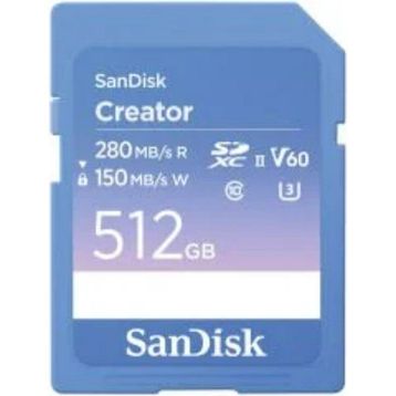 SanDisk Creator SDSDXEP-512G-GNCIS Class 10 UHS-II U3 V60 512 GB Hafıza Kartı