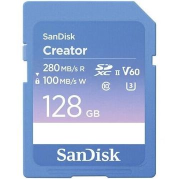 Sandisk Creator Series 128 GB 280 MB/s V60 UHS-II SDXC Hafıza Kartı