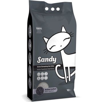 Sandy Cat Litter 10 kg Doğal Sodyum Bentonit Aktif Karbon Kedi Kumu