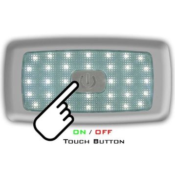 Sanel 12 Volt 34 Ledli İç Aydınlatma Dokunmatik Sıcak Beyaz Led Lamba