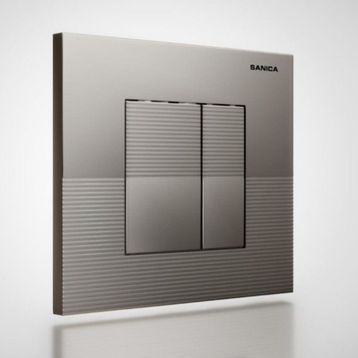 Sanica P03 Mat Krom Boyalı 21x18 cm Rezervuar Panel Takımı