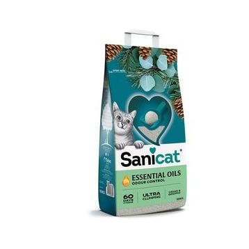 Sanicat Essential Oils Sedir ve Okaliptus Kokulu 10 kg Kedi Kumu