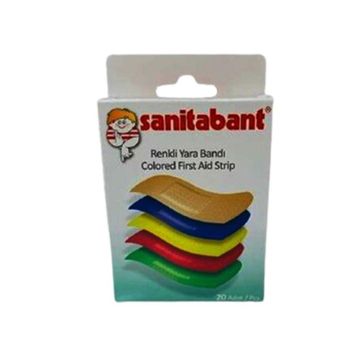 Sanitabant Renkli 20 Adet Yara Bandı
