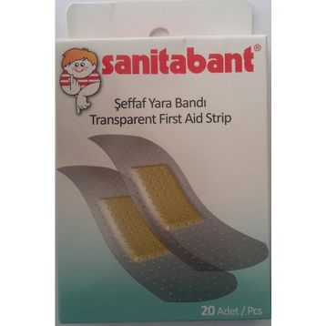 Sanitabant Şeffaf 20'li 610 Transparent Yara Bandı