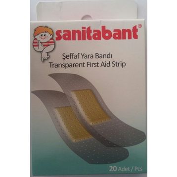 Sanitabant Şeffaf 20'li 610 Transparent Yara Bandı