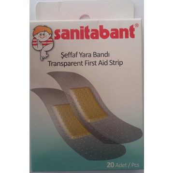 Sanitabant Şeffaf 20'li 610 Transparent Yara Bandı