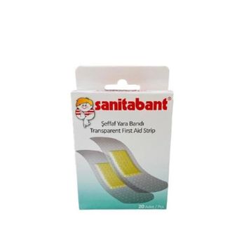 Sanitabant Şeffaf 20'li 610 Transparent Yara Bandı