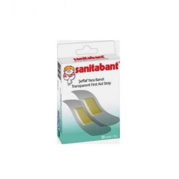 Sanitabant Şeffaf 20'li 610 Transparent Yara Bandı