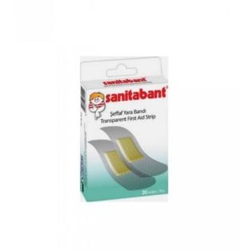 Sanitabant Şeffaf 20'li 610 Transparent Yara Bandı