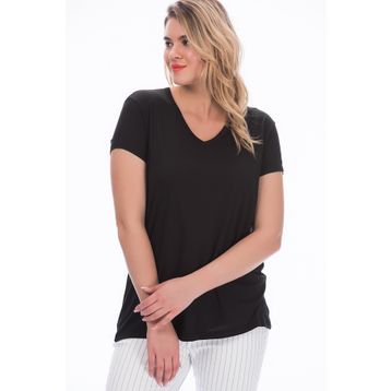 Şans 65N22538 Siyah Kadın Bluz