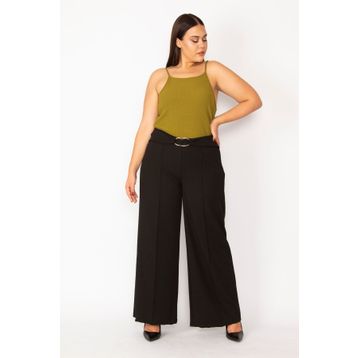 Şans 65N28520 Siyah Kadın Pantolon