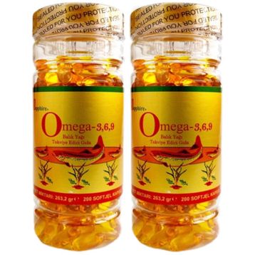 Sapphire Omega 3-6-9 1000 mg 2x200 Kapsül Balık Yağı