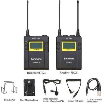Saramonic UW MIC 9 TX9 RX9 UHF Wireless Mikrofon