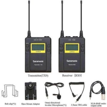 Saramonic UW MIC 9 TX9 RX9 UHF Wireless Mikrofon