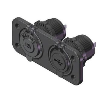 Saray 12V Şarj ve Usb Soketi