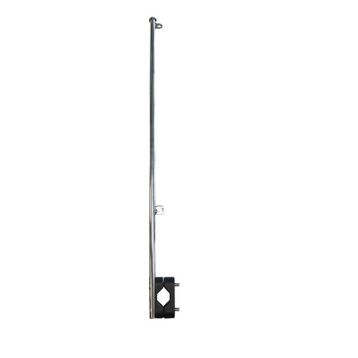 Saray 50 cm Vardevela Montajlı Krom Bayrak Direği