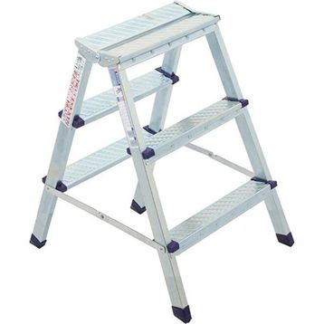 Saraylı 3+3 Basamak Metal Çift Çıkışlı Merdiven