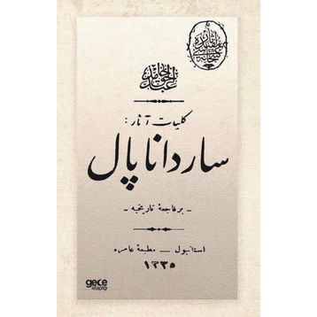 Sardanapal Osmanlıca Abdülhak Hamid Tarhan