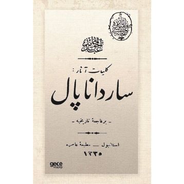 Sardanapal Osmanlıca Abdülhak Hamid Tarhan