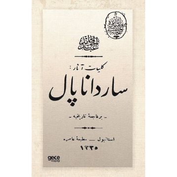 Sardanapal Osmanlıca Abdülhak Hamid Tarhan