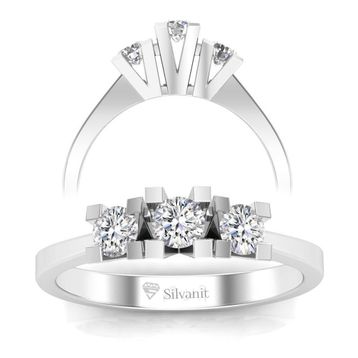 Sare Pırlanta SPYZ-001010 Pırlanta Altın 0.30 Karat Tria Yüzük