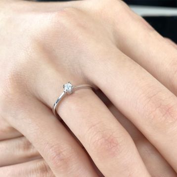 Sare Pırlanta SPYZ-01008 0.09 Karat Pırlanta Tektaş Yüzük