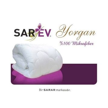 Sarev Beyaz Tek Kişilik Microfiber Yorgan