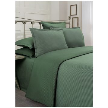 Sarev Fancy Stripe Koyu Yeşil Nevresim Takımı