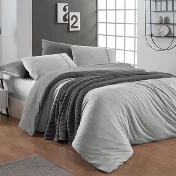 Sarev Medulas %50 Pamuk %50 Modal Gri Tek Kişilik 160x220 cm Nevresim Takımı