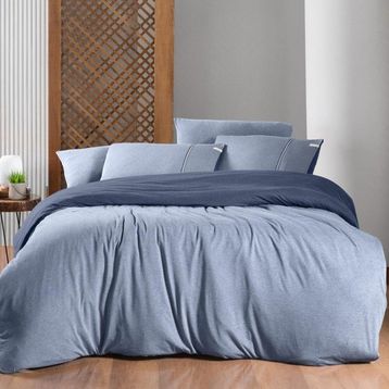 Sarev Medulas %50 Pamuk %50 Modal Mavi Tek Kişilik 160x220 cm Nevresim Takımı